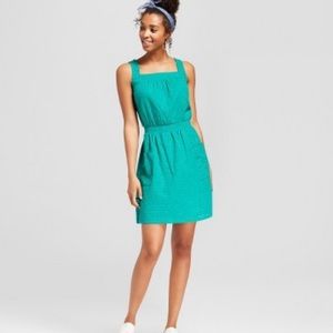 Universal Thread Green eyelet pocket dress Ss L